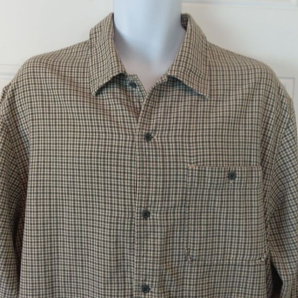 Timberland gray plaid long sleeve button front shirt - Picture 2 of 14